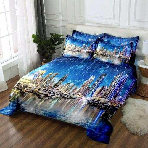 Bed sheet set with duvet cover queen 3D Bedding set twin California king Sheet Quilt Cover Pillowcase Custom size Bed decoration