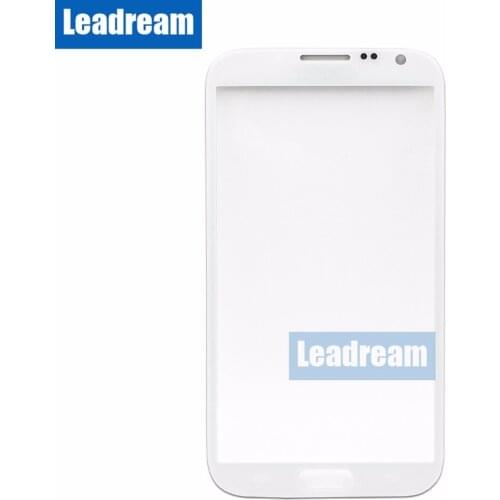 Leadream 100pcs DHL For Samsung Galaxy Note2 Note 2 N7100 Front Glass 5.5" Outer Screen Panel Replacement