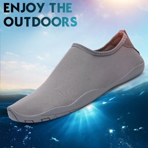 Summer Aqua Shoes Wading Men Slip-On Woman Beach Swimming Hiking Quick-Drying Outdoor Water Barefoot Shoes Size 35-46