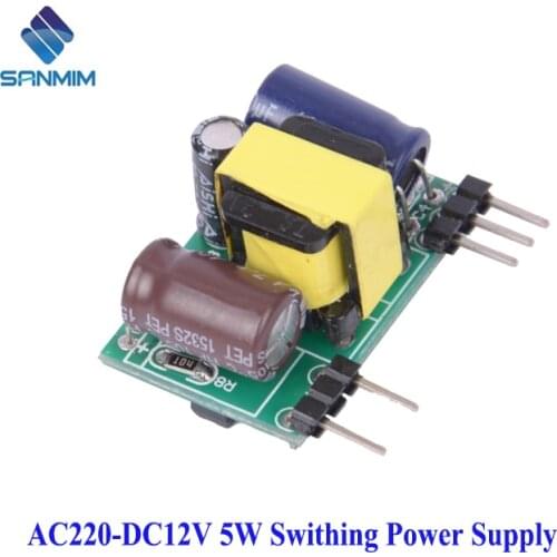 1PCS SANMIN AC-DC 220 to 12V 0.5A Small Volume Isolated Switching Power 220V TO 12V5W Supply Module PLA05D12V X4421