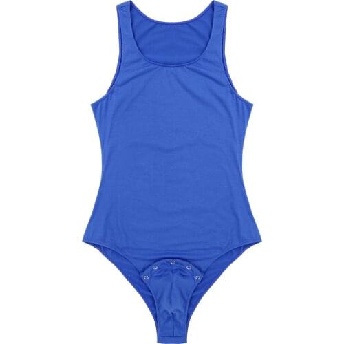 ZDHoor Mens Vest Sleeveless Press Button at Crotch Vest Sportswear Slimming Shaper Jumpsuit Bodysuit for Fitness Workout Gym