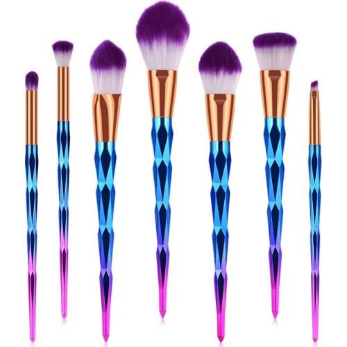 7/10/12pcs/set makeup brushes set Diamond Cosmetic Kwasten Eye shadow Powder Cosmetic Face Blush Makeup Brush Set TM003