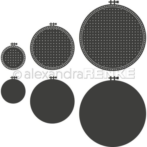 AliliArts Metal Cutting Dies Embroidery Hoop Set diy Scrapbooking Photo Album Decorative Embossing PaperCard Crafts Die 2020