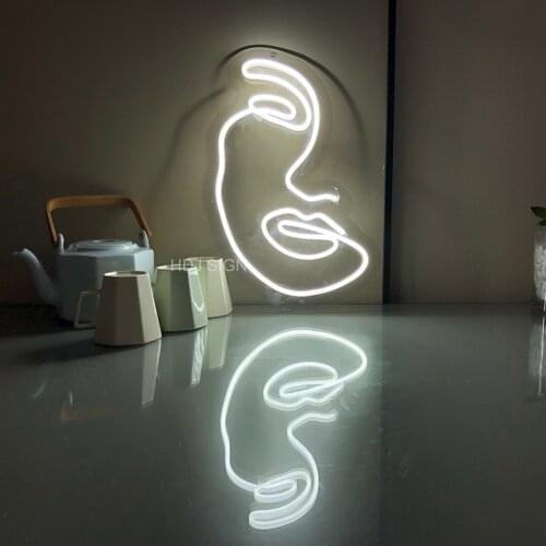 Face Logo Custom LED Neon Sign Wall Decor For Bar Club Room Restaurant Drom Party Decor Neon Light Creative Birthday Gift