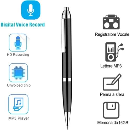 Portable voice recorder, professional MINI voice recorder, 16GB voice recorder, digital recording equipment, covert recording