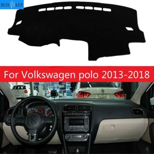 For Volkswagen polo 2013 2014 2015-2018 Dashboard Cover Sun Shade Non-slip Dash Mat Pad Carpet Car Stickers Interior Accessories