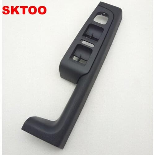 SKTOO For Skoda Superb door handle front left door armrest box inner handle frame, the lifter switch box black