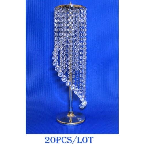 Wedding Acrylic Crystal Table Centerpiece Crystal pillar/22" Tall/Wedding Chandelier,Wedding Decoration