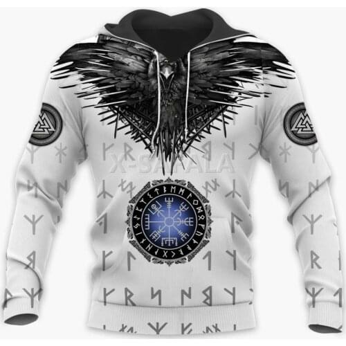 Fenrir Viking Tattoo 3D All Over Print Size XS-7XL Hoodie Man Women Harajuku Outwear Zipper Pullover Sweatshirt Casual Unisex-2