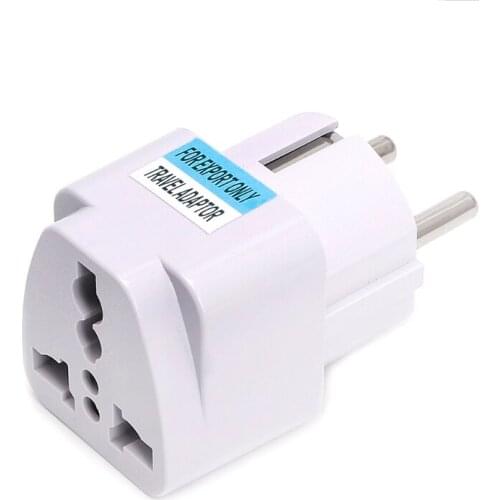 Universal UK US AU To EU AC Power Socket Plug Travel Charger Adapter Converter