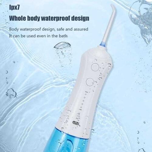 Water Proof Electric Portable Irrigator Dental Teeth Whitening Cleaning Oral Device Tool Calculus Tartar Remover Rechargable
