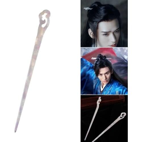 New Retro Chinese Hairpin Headdress Ancient Costume Hanfu Hairpins Clips Unisex Hair Sticks Forks Ponytail Hair Holder Jewelry