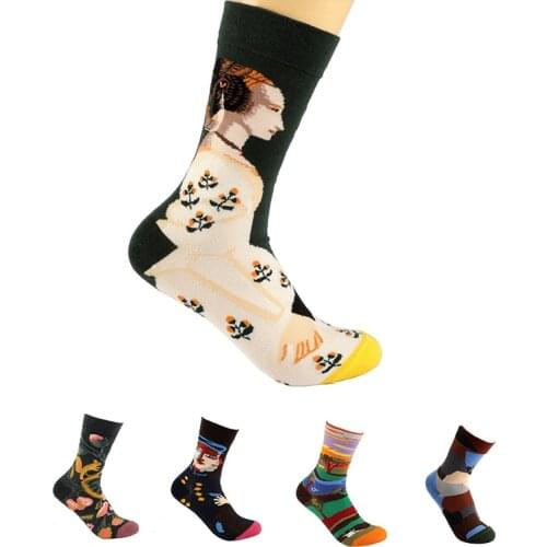 1 Pair Men Women Socks Cotton Funny Crew Socks Cartoon Animal Fruit Socks Novelty Gift Funny Novelty Long socks