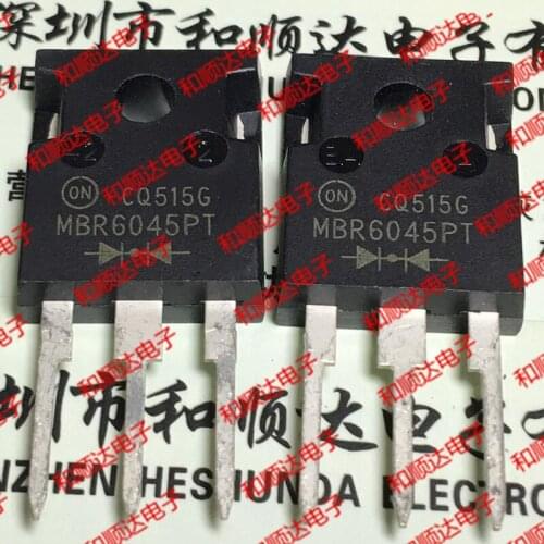10pcs/lot MBR6045PT New stock TO-247 45V 60A