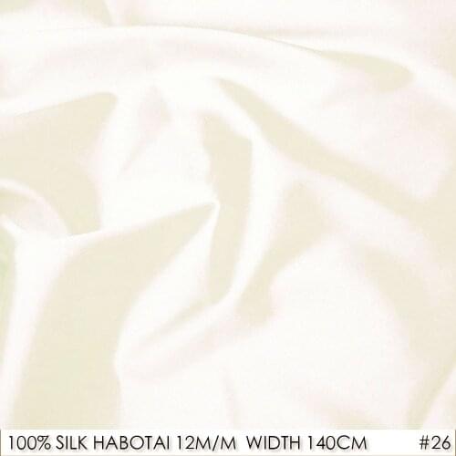 100% Nautual SILK HABOTAI 140cm width 12momme Mulberry Silk Fabrics Extra Wide For Patchwork DIY Sewing Material Natural Silk