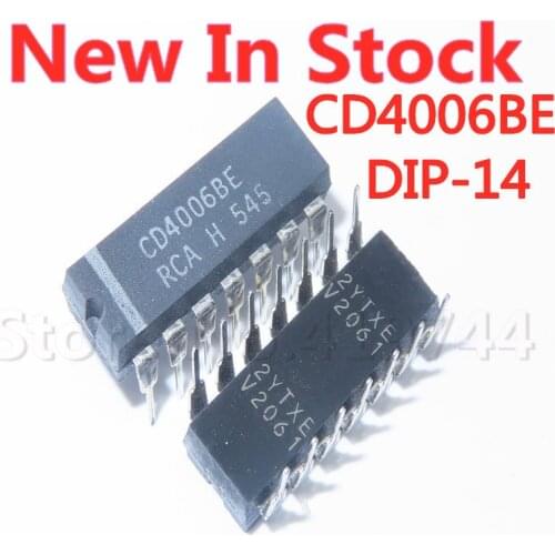 5PCS/LOT CD4006 CD4006BE DIP-14 shift register integrated circuit IC chip In Stock NEW original IC