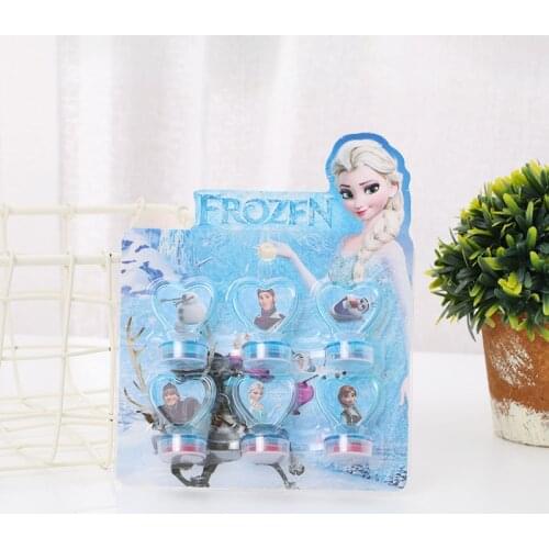 6pcs Disney Frozen Elsa Princess Seal Stamper Teacher Stamp Set Craft Stamps Stationery Party Supplies Girls Favors Gifts