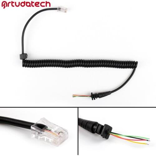 Artudatech 8PIN 4 Wire Speaker MIC Cable Line For Motorola GM950 GM300 For ICOM For KENWOOD TM-261