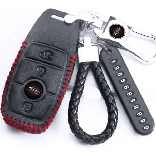 Automotive Car Remote Key Case Holder Protective Sleeve Cover For Mercedes-Benz C E S Class C200L GLC260 E300L GLS400 Etc