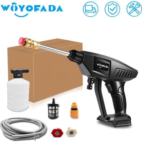 156W Cordless Electric Pressure Washer Power Washing Auto Spray Gun Garden Tool For Makita 18V Lithium Battery(no battery)