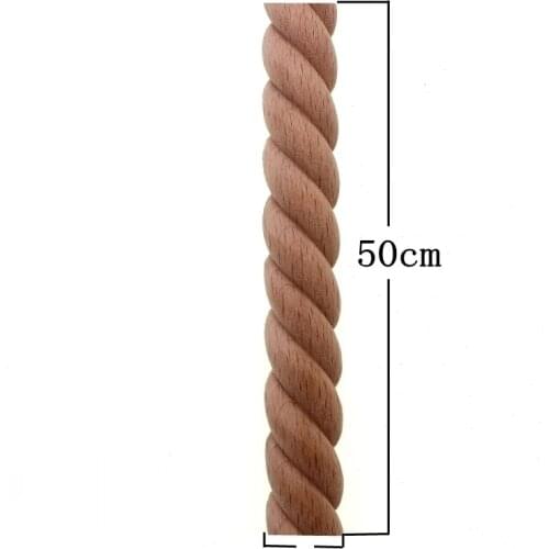 Solid wood line wood carving twisted line style interior door semi home decoration accessories Figurine