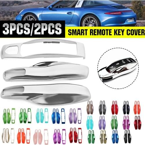 3/2pcs Car Remote Key Case Shell Cover for Porsche Boxster Cayman 911 970 981 991 Panamera Cayenne Macan Car Key Accessorie