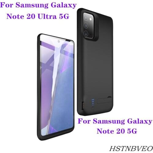 Power Bank Battery Charger Cases for Samsung Galaxy Note 20 Ultra 5G Note 20 5G Battery Case Portable Backup Charging Cover