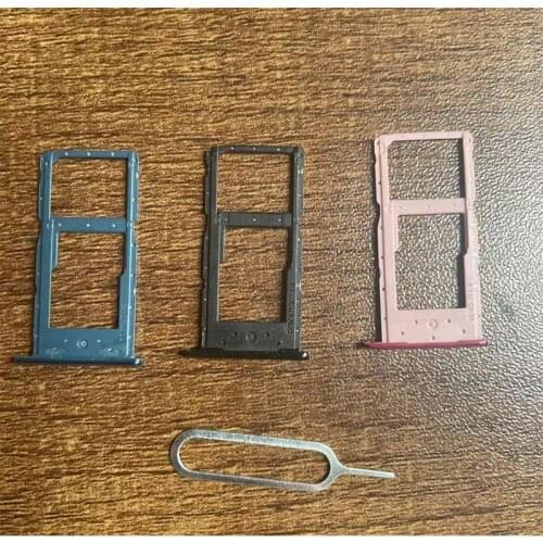 Sim Card Tray Slot Holder Connector For Huawei Honor 10 Lite SD Card Holder For P Smart 2019 Repair Parts