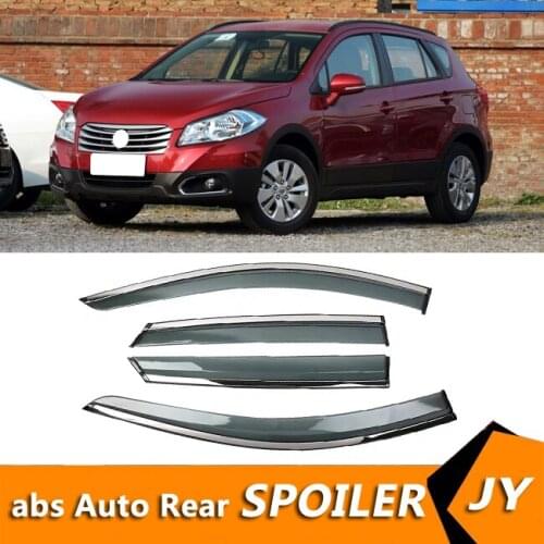 For Suzuki S-cross 2014-2015 Window Visor Vent Shades Sun Rain Deflector Guard For Suzuki S-cross Auto Accessories 4PCS/SET