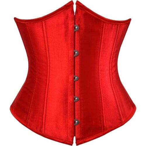Palace Satin Girdle Waist Body-Sculpting Belly Belt Plus Size Lingerie S-6XL Sexy Underbust Corset Waist Trainer Shaper Women