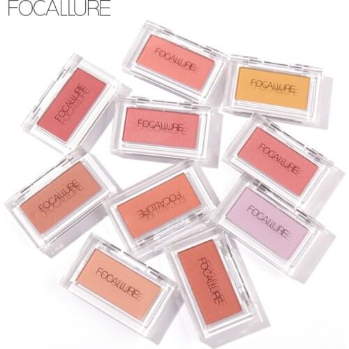 Focallure Pretty Shimmer Blush Matte Highlight Blush Smooth Face Make Up Easy To Color High Quility Long Lasting Blush TSLM1