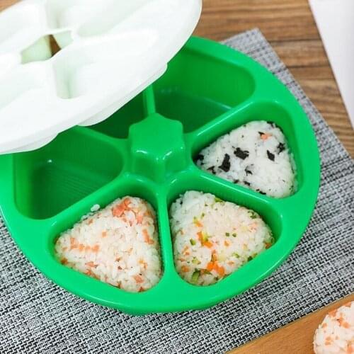 DIY Sushi Maker Mold Sushi Mold Onigiri Rice Ball Food Press Triangular Sushi Kit Japanese Kitchen Bento Accessories