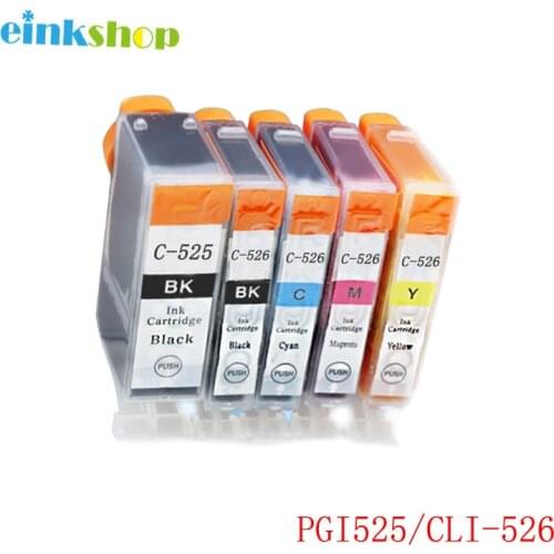 Einkshop PGI-525 For Canon PGI525 CLI526 Ink Cartridge For Canon iP4850 iP4950 MG5150 MG5250 MG6150 MG8150 MX885 MG5350 MG6250