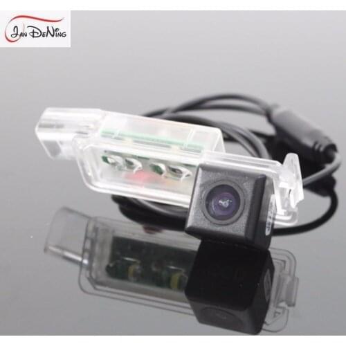 JanDeNing CCD Car Rear View Parking/Backup Reverse Camera/ License Plate Light OEM For Volkswagen Passat B7 4D Sedan 2011-2015