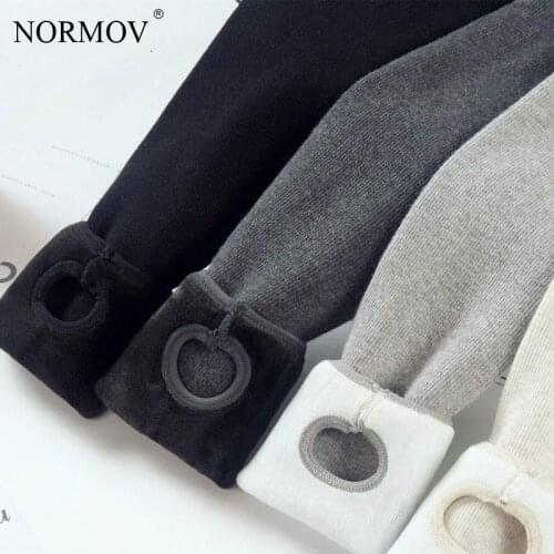 NORMOV Winter Leggings Women Warm Thick High Waist Fleece Super Thick Leggings for Women Thermal Slim Skinny Leggins Pants