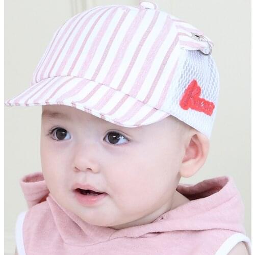 Summer Adjustable Snapback Caps Boys Mesh Sun Hat for Baby Girls Breathable Kids Baseball Cap (Suit for 6-24 Months Babies)