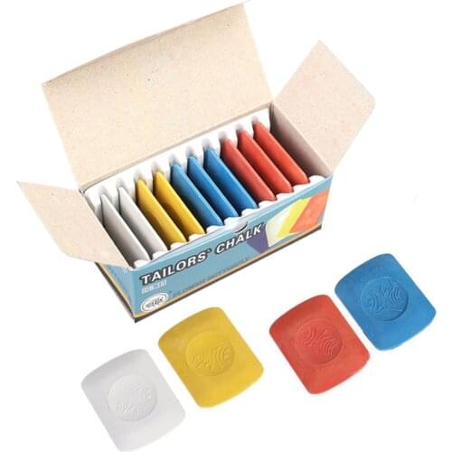 LMDZ 10pcs /Box Colorful Erasable Fabric Tailors Chalk Fabric Marker Pen Pattern DIY Sewing Tool Needlework Accessories