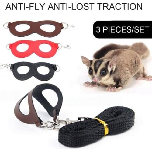 Small pet hamster, honey bag, lizard, anti-lost traction rope chest strap pet cute traction belt anti-collision