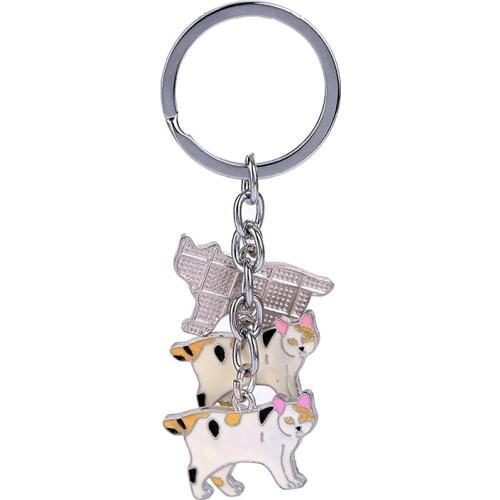 Cute cartoon cat keychain bag pendant send children friends family male girlfriend gift