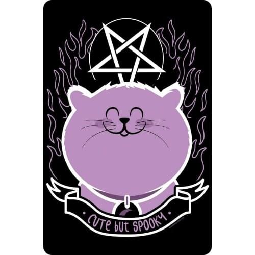 Cute but Spooky Vintage Style Metal Sign Iron Painting for Indoor & Outdoor Home Bar Coffee Kitchen Wall Decor 12X8 Inch