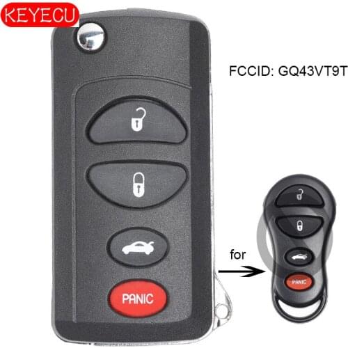 KEYECU Modified Remote Control Car Key Fob 2+1B/3+1B for Dodge Dakota Durango Ram 1500 FCC: GQ43VT9T