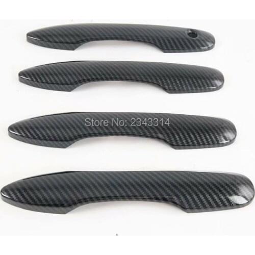 For Toyota YARiS Cross 2020 Chrome Carbon Fiber Car Door Handle Cover Trim Car Styling Accessories