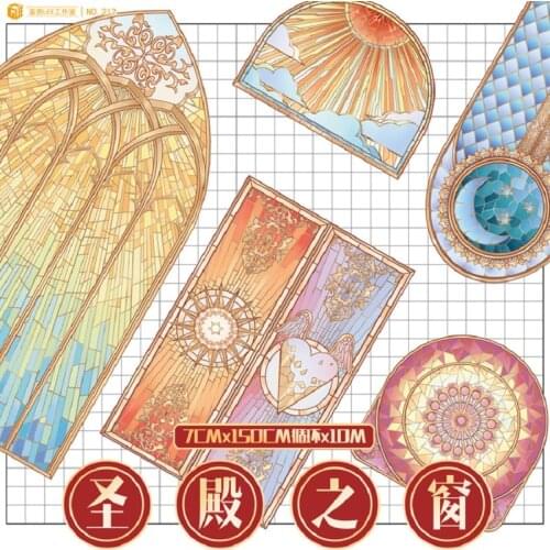 The Window Of Temple PET Washi Tapes Bullet Journal Masking Tape Adhesive Tape DIY Scrapbooking Decoration Washi Sticker