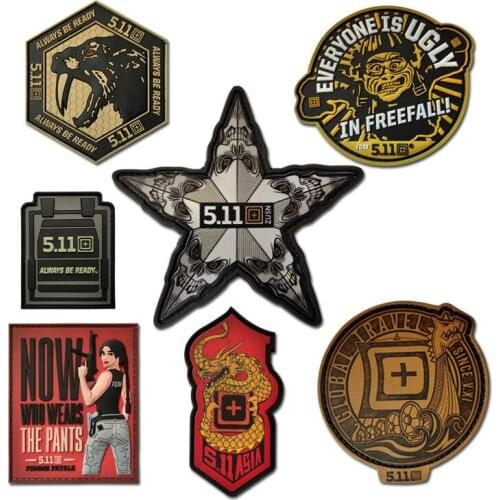 Embroidery pvc army patch,embroidered military star badge,rubber dragon badges appliques Hook Loop patches for clothing A218125