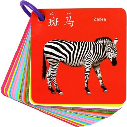 Books Learning Card Early Childhood Photos And Identify Numbers English Pinyin Animal Cognitive Enlightenment Livros Livrer Art