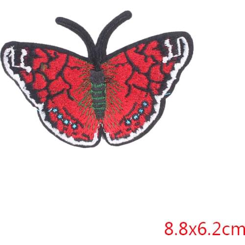 Patch for Butterfly Clothing Iron on Embroider Sewing Applique Cute Animal Sew Fabric DIY Apparel Patches Accessories Decoration