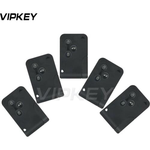 Remotekey 5pcs Smart key card 3 button PCF794 433mhz for Renault Megane 2 Megane II car key 2003 2004 2005 2006 2007 2008