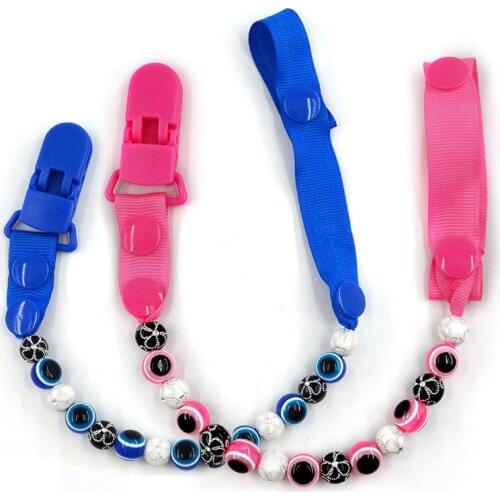 Blue Eye Pacifier Chain For Nipples Chupetas Para Bebe Pacifier Clips Chain Soother Holder Chain for baby