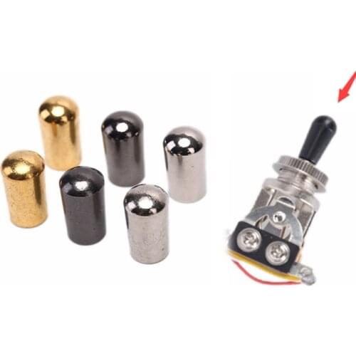 1Pc Electric Guitar Toggle Switch Internal Thread 3.5mm/4mm Brass Electric Guitar Toggle Switches Knobs Tip Cap Button
