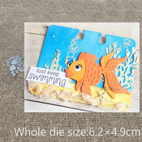 New Design Craft Metal Cutting Die die cuts cute goldfish decoration scrapbook Album Paper Card Craft Embossing die cuts